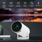 Mini projecteur, vidéoprojecteur 4K, Full HD 1080P, portable, vidéoprojecteur extérieur, Smart WiFi Bluetooth, Android 11, correction automatique du trapèze