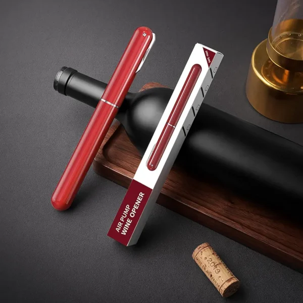 Tire-bouchon à pompe à air Crazy Bean, tire-bouchon portable pour bouteille de vin rouge, rouge amélioré, taille unique