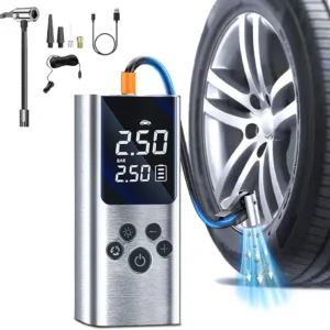 Pompe électrique pour pneus de voiture, compresseur d'air portable, batterie 150 PSI, rechargeable par USB, pompe rapide pour matelas pneumatique, convient pour voiture, matelas pneumatique, jouets de piscine, bouée, flotteurs