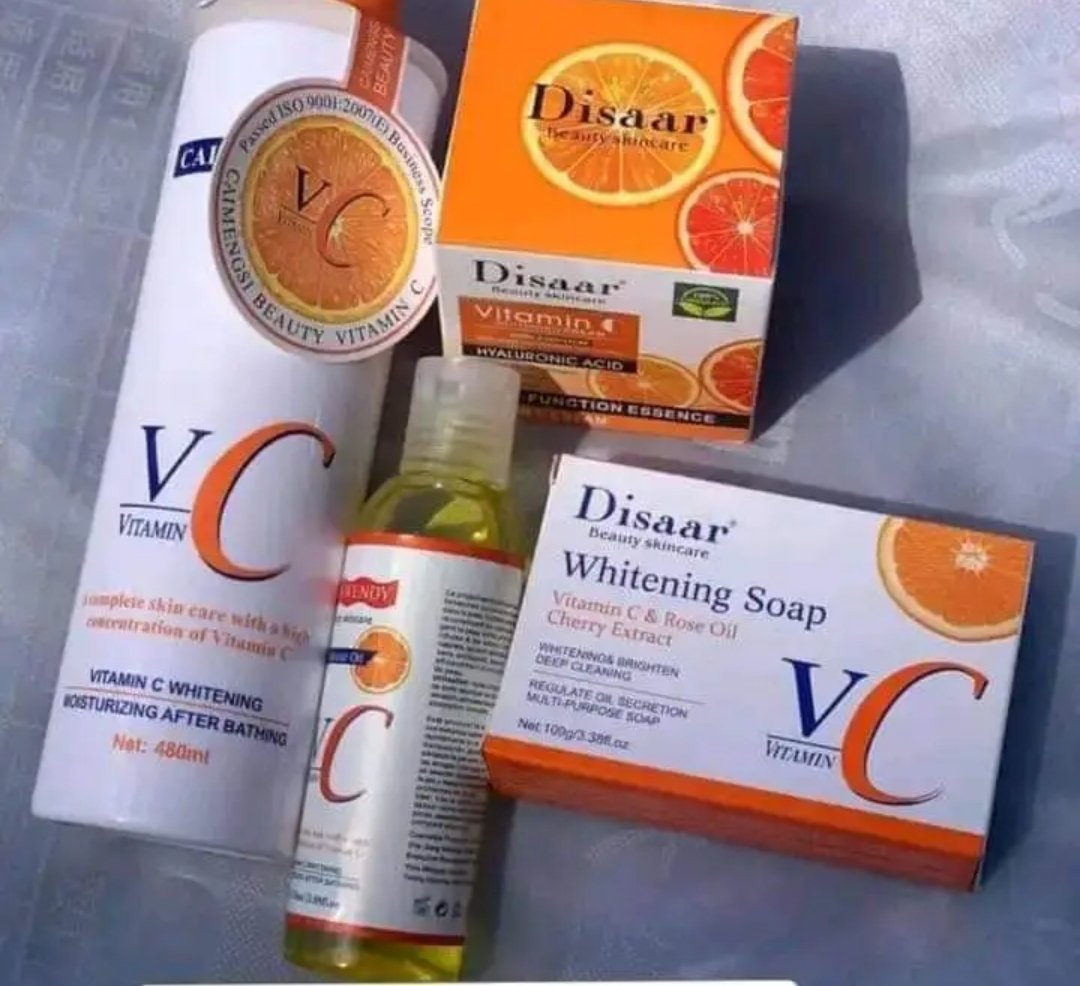 Screenshot 20250316 143637 Gamme corporelle à la vitamine C lait de corps, huile,savon et crème pour un teint caramel clair brillant et sans imperfections