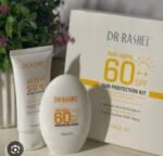 Kit Protection Solaire Anti-âge DR. RASHEL SPF 60++, Crème Solaire Visage et Corps Haute Protection, Soin Après-Soleil Réparateur, Hydratant et Anti-rides, Idéal Peaux Sensibles