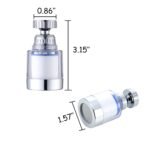 Filtres de montage pour robinet, filtre à eau rotatif à 360 degrés, robinet de filtration d'eau au carbone pour éliminer le chlore, le fluorure, les métaux lourds