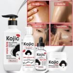 Gamme corporel kojic Lait+Huile+Crème+Serum