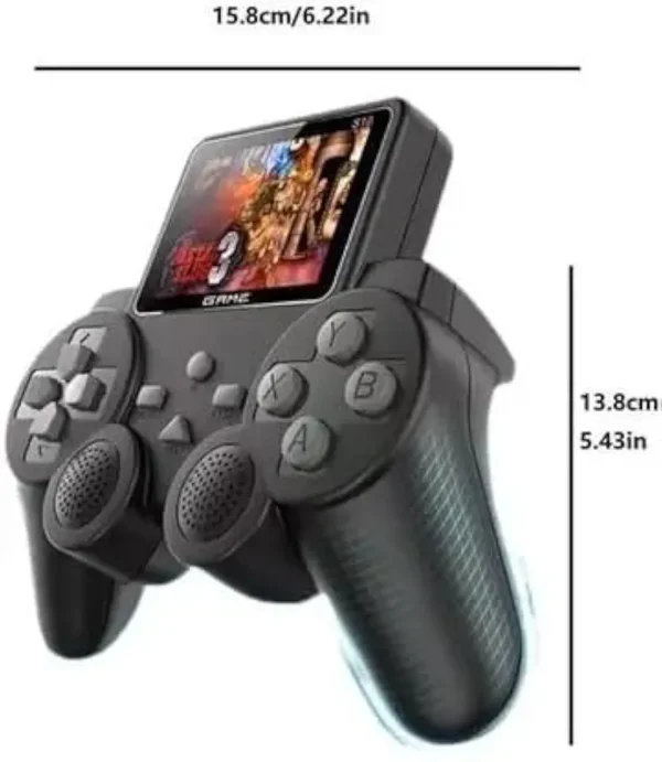 Console de jeu portable HAICI avec écran de 2,4 pouces et 520 jeux classiques intégrés, manette USB (noire, pour Android), S 10