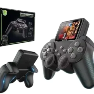 Console de jeu portable HAICI avec écran de 2,4 pouces et 520 jeux classiques intégrés, manette USB (noire, pour Android), S 10