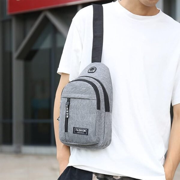 Sacoche, Sac à bandoulière homme avec chargement USB, sac à bandoulière, sac à dos de randonnée, sac de moto étanche pour homme et femme