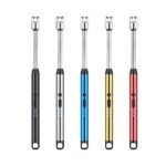Briquet à arc électrique Pretty Pearls Sales, rechargeable par USB, col flexible, plasma coupe-vent sans flamme, bleu, pour bougies, barbecue, cuisinière à gaz, feux d'artifice