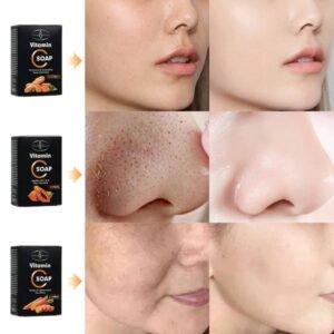 Savon de visage à vitamine C papaye ou carrotte pour un visage propre, lumineux, lisse,sans inperfection