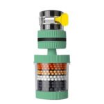 Filtre à eau rotatif de robinet, purificateur de robinet d'évier, filtration de salle de bain, aérateur d'économie, buse de robinet