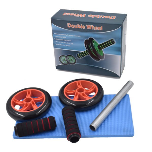 Rouleau d'entraînement abdominal portable pour la maison, rouleau d'exercice pour les muscles, fabriqué en acier