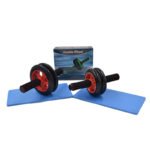 Rouleau d'entraînement abdominal portable pour la maison, rouleau d'exercice pour les muscles, fabriqué en acier