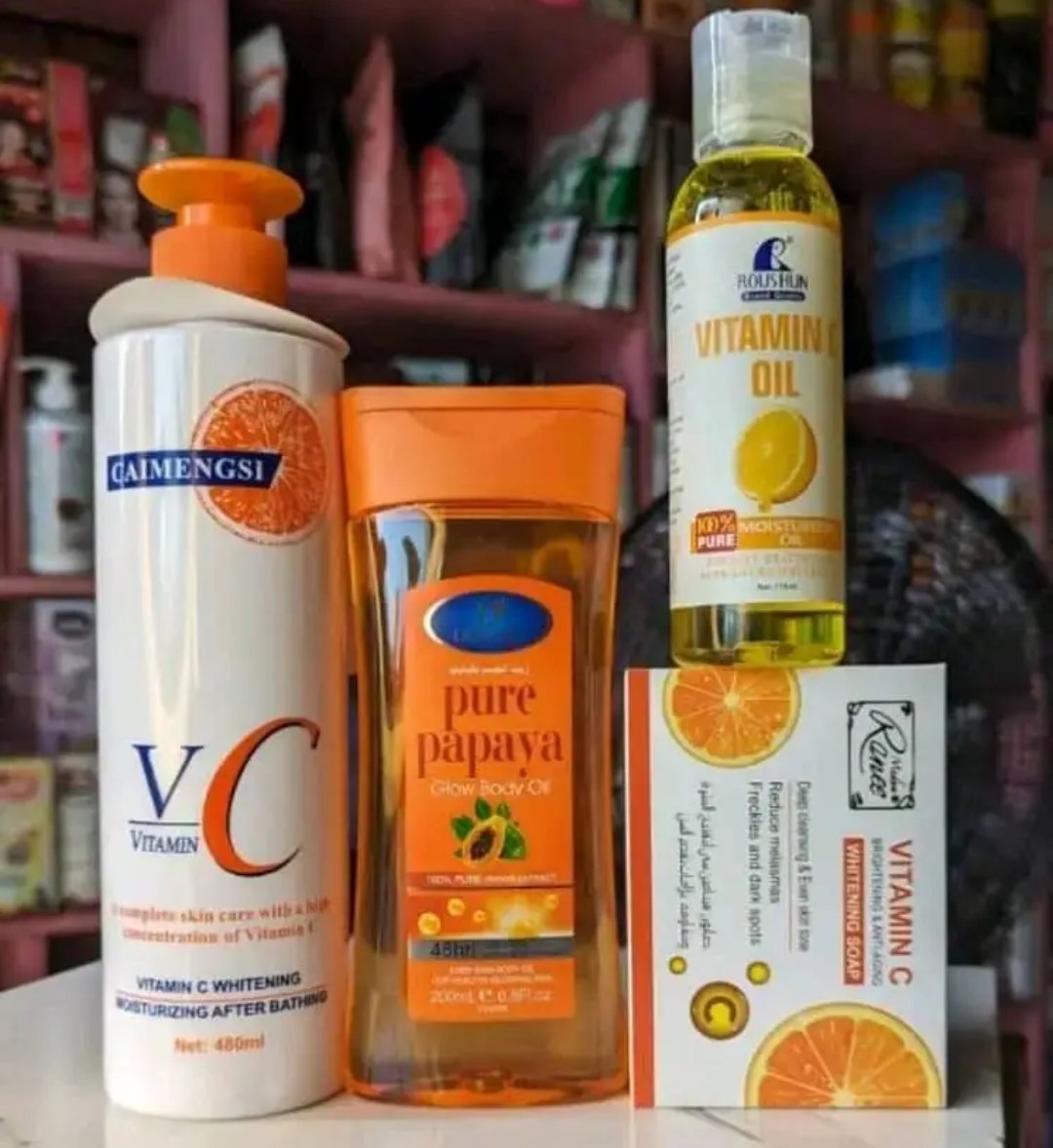 Screenshot 20250823 211202 Gamme corporelle à la vitamine C, lait, huile glow, sérum et savon