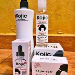 Gamme kojic composée d'huile,savon, crème, sérum et lait
