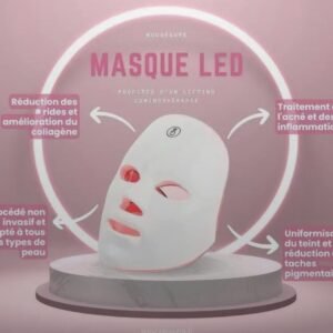 Masque de visage à lumière led pour soin de visage