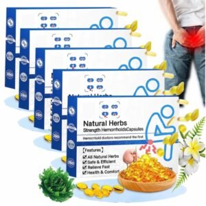 Capsules Naturelles Traitement Hémorroïdes Rapide, Soulagement Douleur et Inflammation, Formule Herbal Efficace pour Confort Anal et Guérison