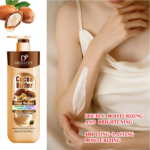 Lait corporel hydratant apaisant nourrissent de peau cocoa butter pour une peau caramel