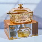saladier en verre couleur dorée 800ml
