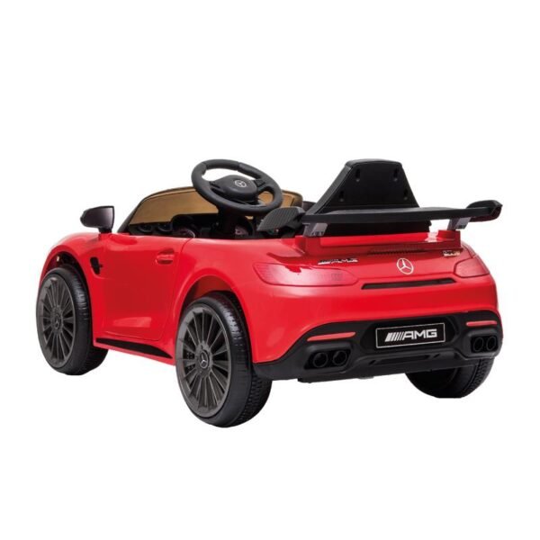 Voiture électrique pour enfant Mercedes Benz AMG-GT Con licenza Voiture Electrique Enfant avec sécurité Enfant, Suspension, 3 Vitesses, lumières LED, klaxon, Giallo