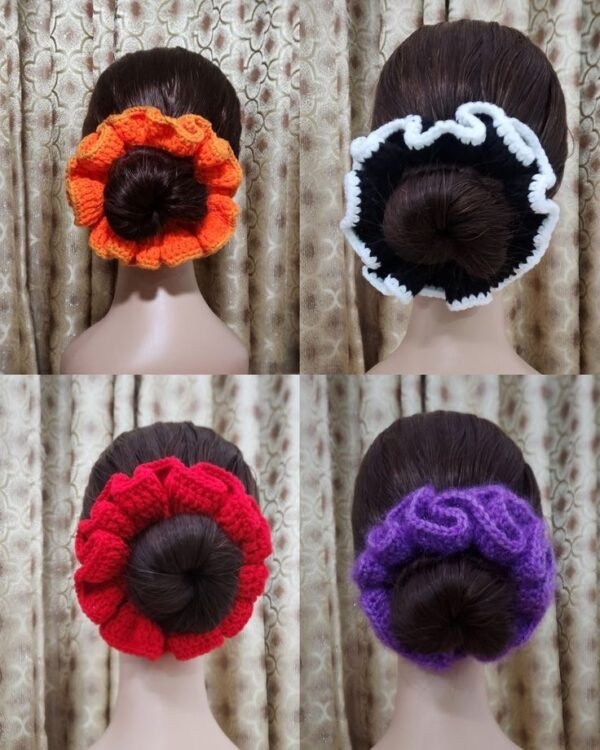 IMG 5438 Scrunchies en tricotage