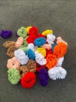 Scrunchies en tricotage