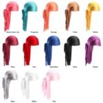 Durag en Soie Satiné Premium pour Homme et Femme, Foulard de Tête Respirant Multi-Couleurs, Idéal pour Waves, Protection Capillaire et Style Élégant, Bonnet de Nuit Confortable et Ajustable