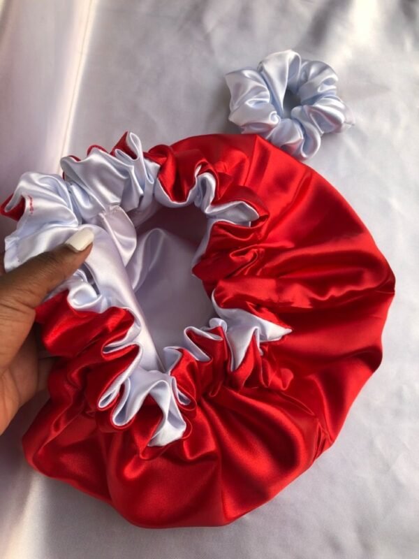 Bonnet double face+ Scrunchies
