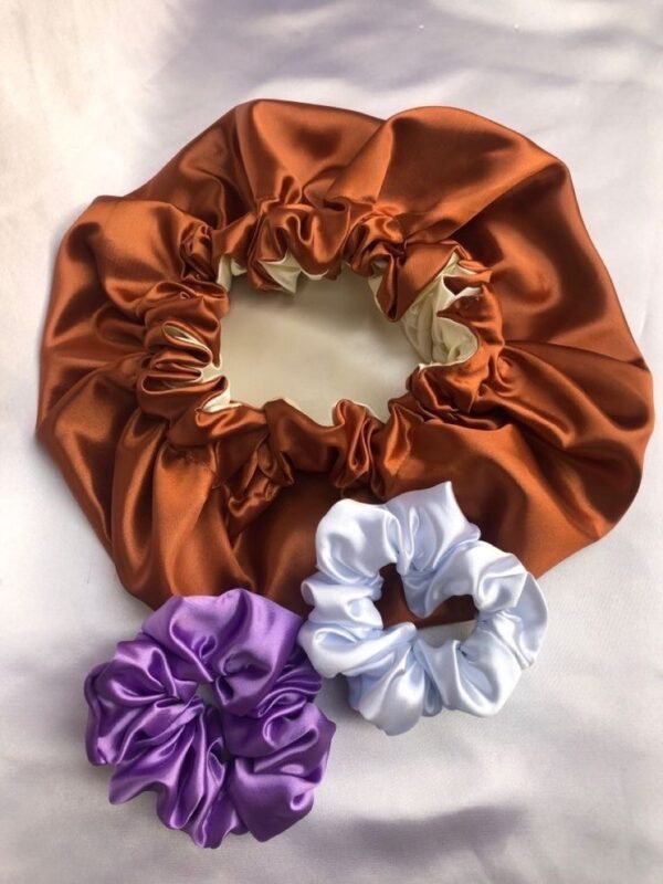 Bonnet double face+ Scrunchies
