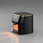Friteuse à Air Chaud Numérique Silver Crest 12 Litres 2800W, Four Multifonction Sans Huile, Cuisson Saine Rapide, Écran Tactile LED, Grande Capacité pour Famille et Économie d'Énergie, Air Fryer Couleur noire