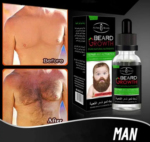 Huile de Croissance Barbe et Cheveux Aichun Beauty, Sérum Activateur de Repousse pour Homme, Fortifiant Capillaire Naturel, Soin Anti-Chute et Densifiant pour Barbe, Moustache et Corps
