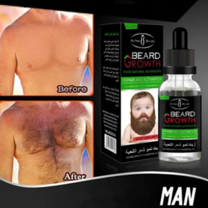 Huile de Croissance Barbe et Cheveux Aichun Beauty, Sérum Activateur de Repousse pour Homme, Fortifiant Capillaire Naturel, Soin Anti-Chute et Densifiant pour Barbe, Moustache et Corps