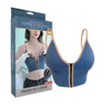 Soutien-gorge Brassière Push-Up à Fermeture Éclair Frontale, Lingerie Confortable et Galbante pour une Silhouette Parfaite, Bralette Sans Armatures Respirante avec Bretelles Ajustables