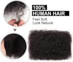 Mèche Cheveux Naturels 100% Humains Afro Bouclés, Tissage Capillaire Doux et Résistant pour Volume Naturel, Extension de Cheveux Crépus Authentique et Facile à Coiffer