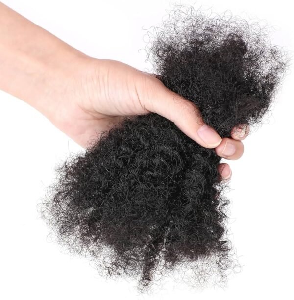Mèche Cheveux Naturels 100% Humains Afro Bouclés, Tissage Capillaire Doux et Résistant pour Volume Naturel, Extension de Cheveux Crépus Authentique et Facile à Coiffer