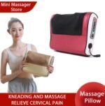 Coussin de Massage Électrique Shiatsu pour Nuque, Épaules et Dos, Masseur Chauffant Infrarouge Portable Anti-Douleur Musculaire, Appareil de Relaxation Profonde pour Maison et Voiture