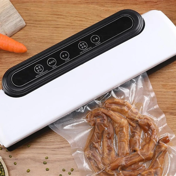 Machine Sous Vide Automatique pour Conservation Alimentaire, Scelleuse Emballeuse Sous Vide Multifonctionnelle pour Aliments Secs et Humides, Prolonge la Fraîcheur et Réduit le Gaspillage