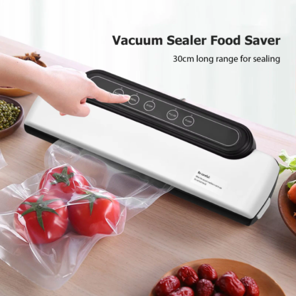 Machine Sous Vide Automatique pour Conservation Alimentaire, Scelleuse Emballeuse Sous Vide Multifonctionnelle pour Aliments Secs et Humides, Prolonge la Fraîcheur et Réduit le Gaspillage