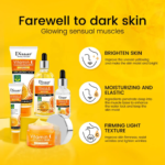 Kit Soin Visage Complet Disaar Vitamine C Éclaircissant, Hydratant et Anti-Âge, Sérum, Crème, Nettoyant, Essence et Contour des Yeux pour Peau Radieuse et Uniforme