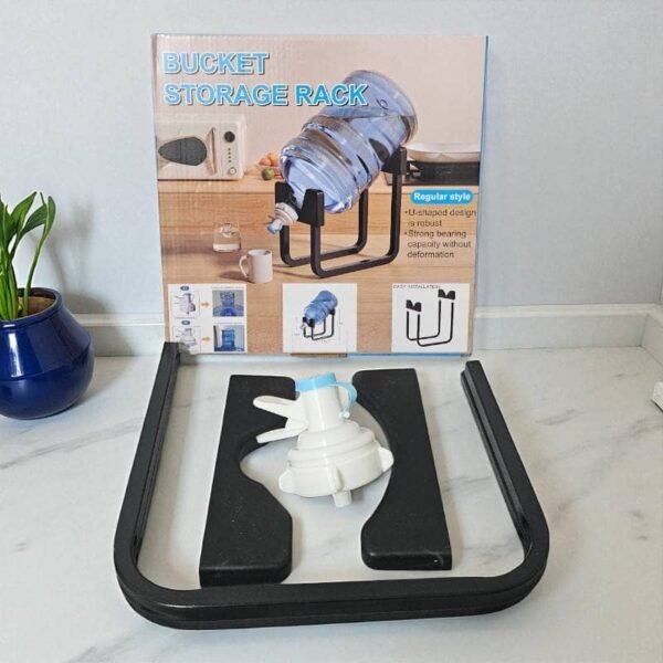 Support Distributeur d'Eau Manuel pour Bouteille 19 Litres, Porte-Fontaine Robuste avec Robinet Anti-Goutte, Idéal Cuisine et Bureau, Stable et Facile à Utiliser