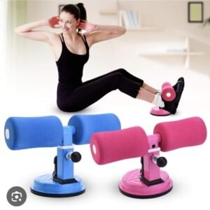 Appareil d'Exercices Abdominaux à Ventouse Puissante, Support de Sit-up Réglable pour Renforcement Musculaire, Entraînement Fitness à Domicile, Barre de Musculation Portable avec Mousse Confortable pour Hommes et Femmes