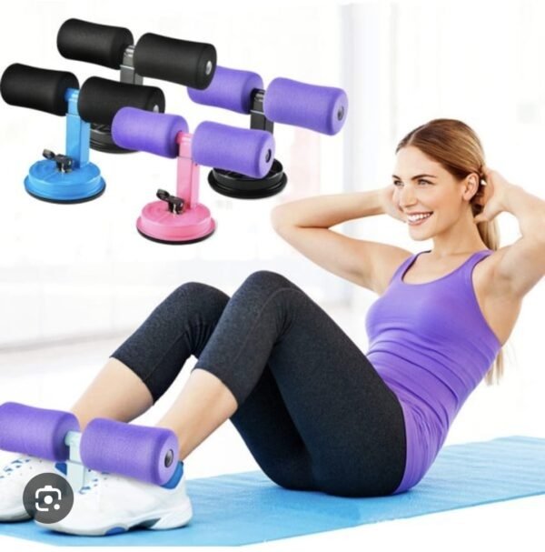 IMG 20260222 WA0010 Appareil d'Exercices Abdominaux à Ventouse Puissante, Support de Sit-up Réglable pour Renforcement Musculaire, Entraînement Fitness à Domicile, Barre de Musculation Portable avec Mousse Confortable pour Hommes et Femmes