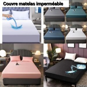 Couvre-Matelas Imperméable Respirant Anti-Tâches, Protège-Matelas Hygiénique et Confortable pour un Sommeil Serein, Alèse Drap-Housse Durable et Facile d'Entretien