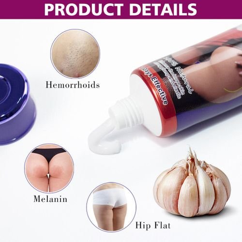 4 Crème Raffermissante et Volumisante Fessiers au Ail Aichun Beauty, Soin Naturel Liftant pour Hanches et Fesses, Améliore l'Élasticité et la Fermeté de la Peau, Effet Repulpant Rapide et Efficace