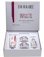 Kit Complet DR. RASHEL WHITE SKIN Éclaircissant Anti-Taches, Routine de Soin Visage 4 Pièces pour un Teint Unifié et Lumineux, Hydratant et Réducteur d'Hyperpigmentation