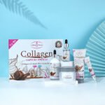 Kit de Soin Visage et Corps Aichun Beauty au Collagène et Bave d'Escargot, Routine Beauté Complète 5 Pièces Anti-âge Hydratante et Éclaircissante pour Peau Jeune, Ferme et Lumineuse
