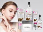 Kit de Soin Visage et Corps Aichun Beauty au Collagène et Bave d'Escargot, Routine Beauté Complète 5 Pièces Anti-âge Hydratante et Éclaircissante pour Peau Jeune, Ferme et Lumineuse